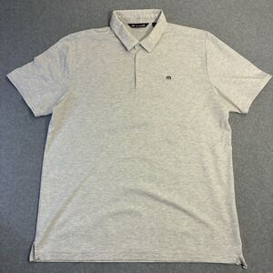 Men’s TravisMathew Polo Shirt XL Gray Short Sleeve Golf Casual Stretch